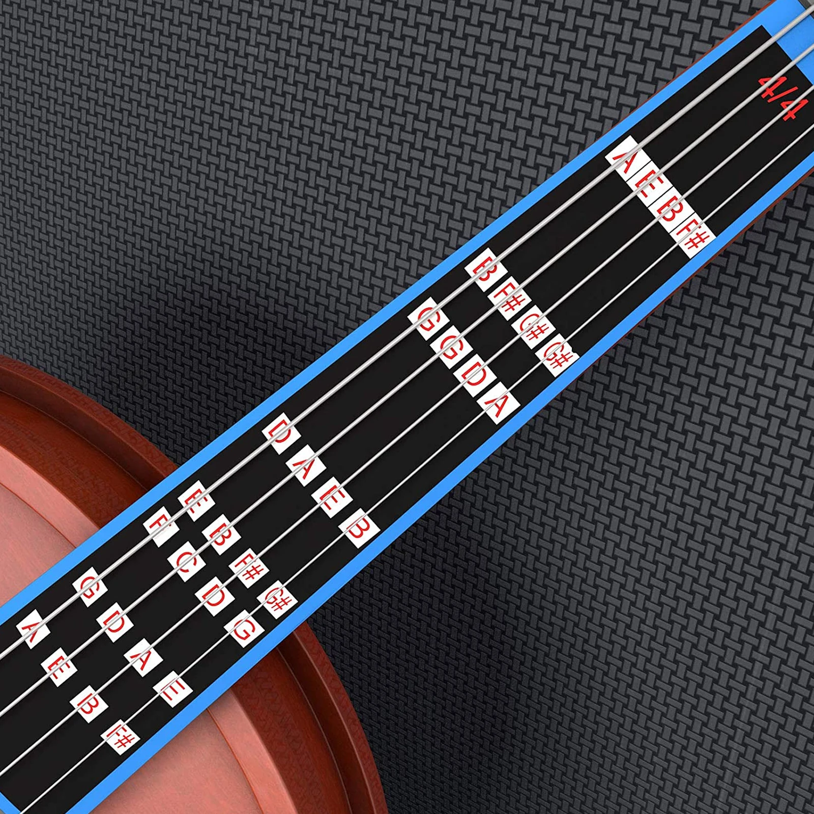 

Violin Finger Guide Set 4/4 Full Size Beginner Mute Stickers Black Fretboard Marker Notes Safe Eco Friendly Package Gift