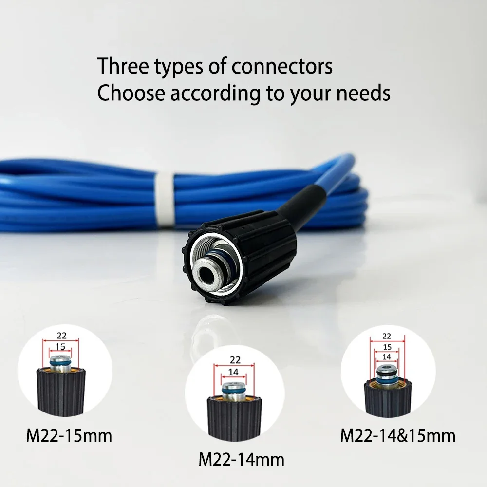 High Pressure Washer Pipe With M22-14/15 Connector Water Cleaning Extension Hose for some of Sterwins/Daewooand Extension 0.5-50