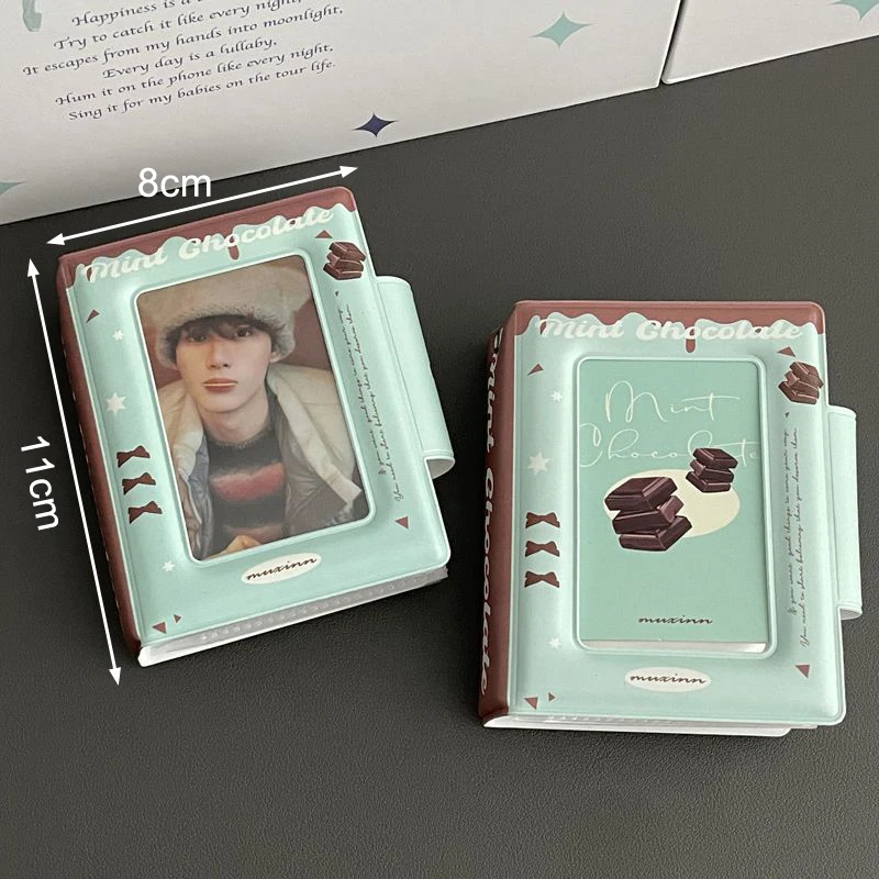 Portable French Thin And Clever PVC Hollow Card Bag Single Compartment Photo Album 3-inch Small Card Storage Book Storage Bag