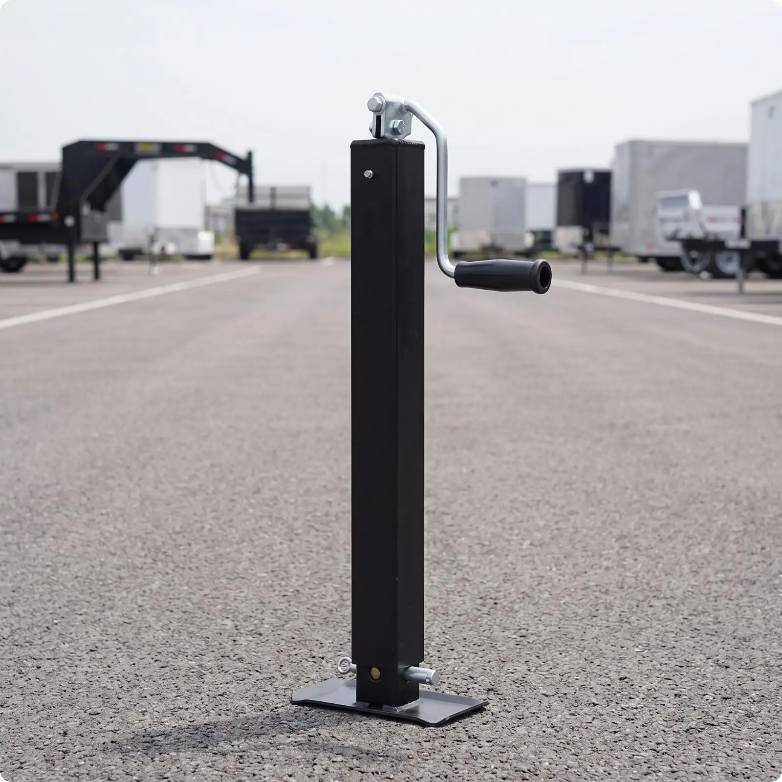 Side Wind Trailer Jack Support Heavy Duty 5000lb Load Capacity Steel Leg for Camper Boat Towing