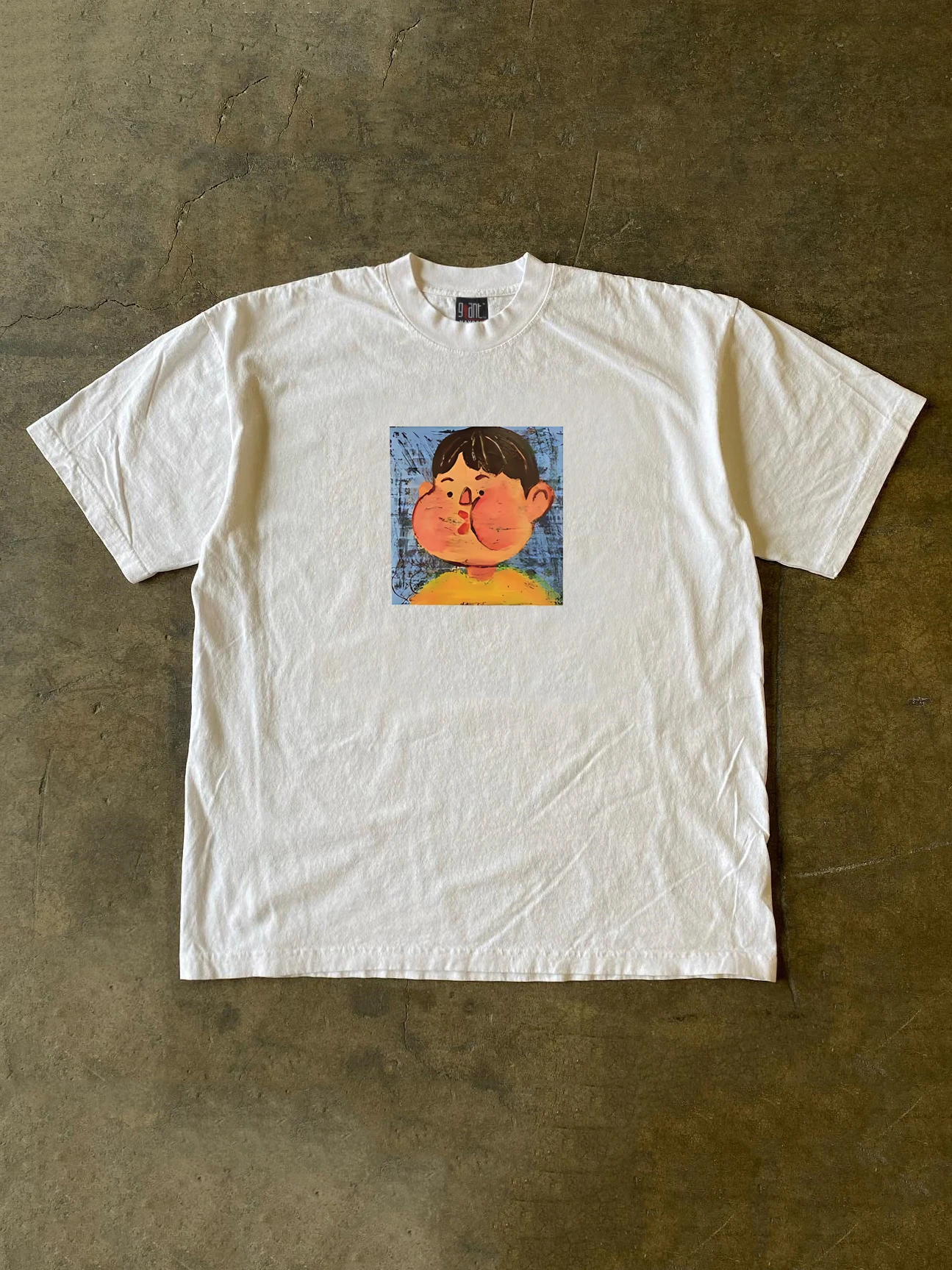 ヘビーウェイト-ピュアコットン-半袖-tシャツ-ヴィンテージ風ファットガイデザイン-男女兼用-xiao-chen-s-multi