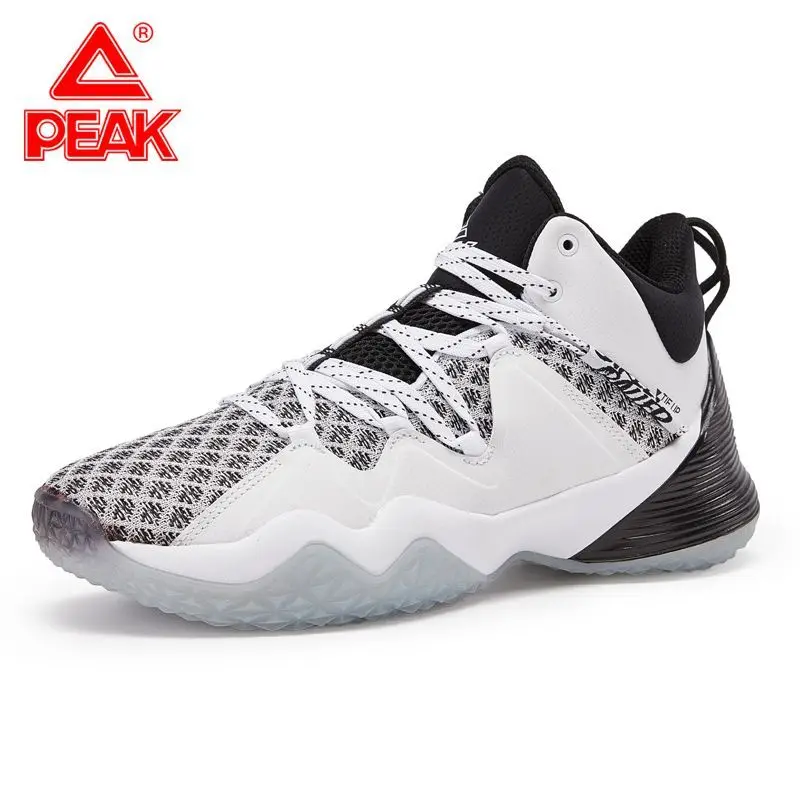 Peak Basketball Shoes Men\'s 2024 New Men\'s Shoes Mesh Breathable Practical Shock-absorbing Wear-resistant Sneakers Sports Shoes