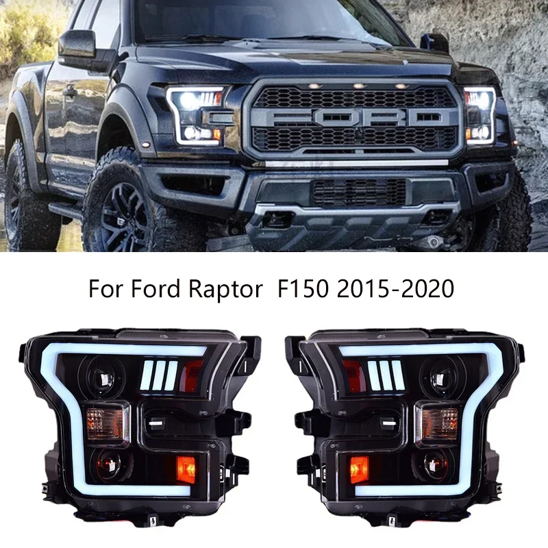 

Led Headlights For Ford Raptor Raptor F150 2015-2020 Car Accessories Front Led DRL Turn Signal Lights Headlamp Assembly