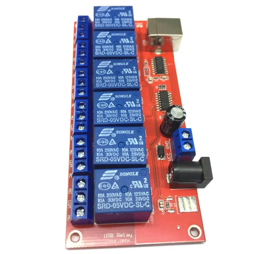 6-channel USB Relay Module Drive- USB Relay Computer Control