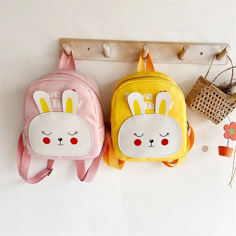 Neue Cartoon Hase Schult asche niedlichen Tier Kinder Rucksack wasserdicht Nylon Material Rucksack lässig leichte Baby tasche