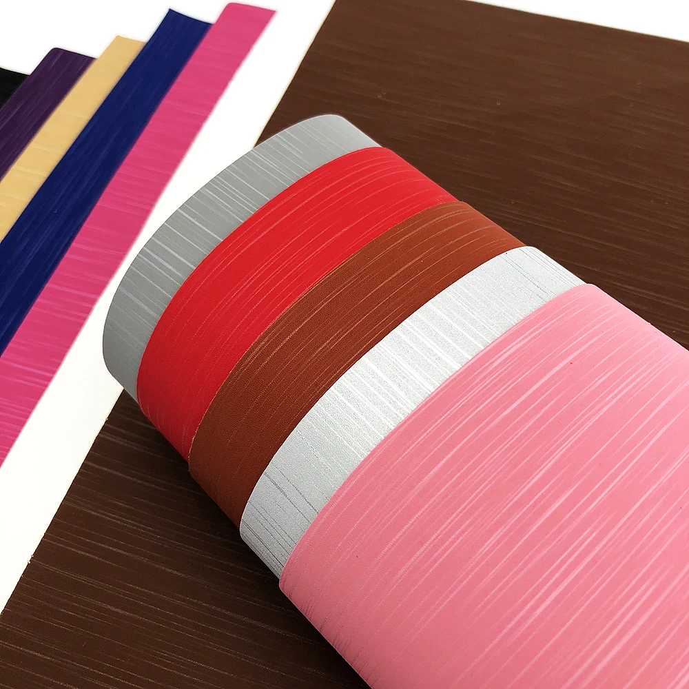 1pcs stripe Faux Synthetic Leather 7.7*12.9inch Fabric Sheets