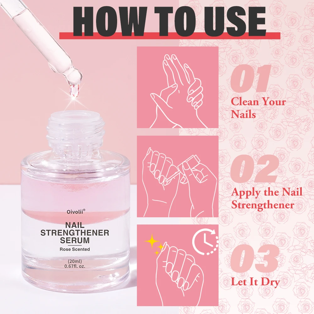 Aceite para fortalecimiento de uñas duro como pezuña, aceite acondicionador para cutículas, detiene divide, patatas fritas, grietas y fortalece las uñas