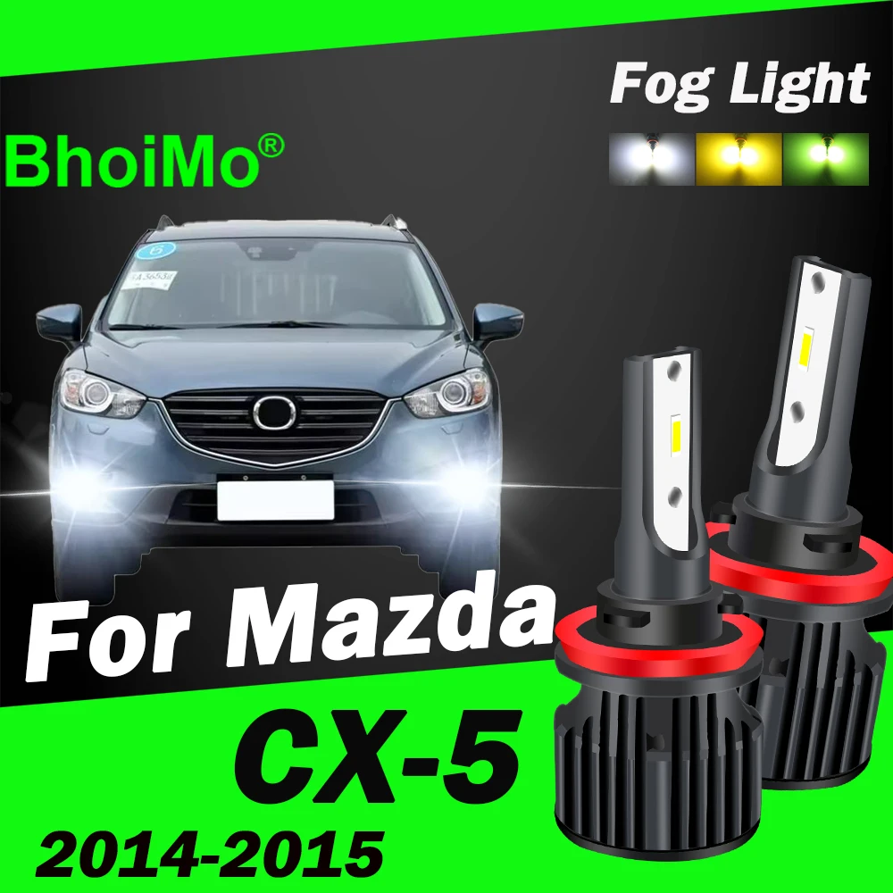 

BhoiMo Front Fog Light For Mazda CX-5 CX5 CX 5 Car Lamp 2014 2015 Auto Led Bulb