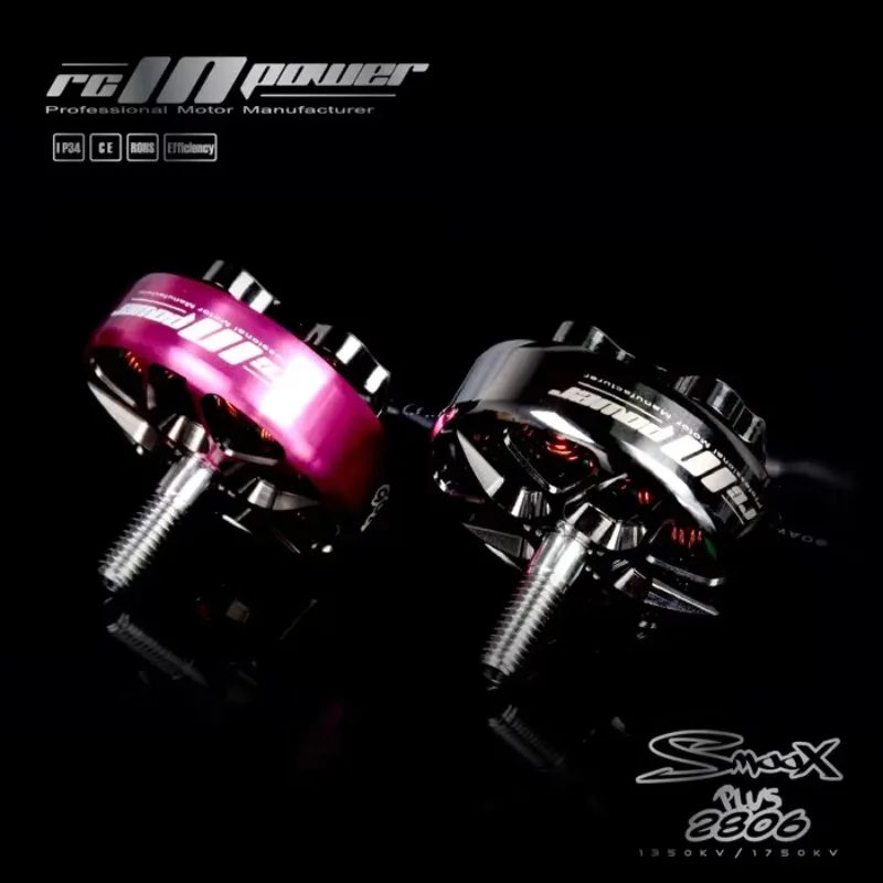 

RCINPOWER SmooX 2806 Plus 1350KV 1750KV 4-6S бесщеточный двигатель для FPV Freestyle 7 дюймов дальнего действия LR7 дроны DIY Запчасти