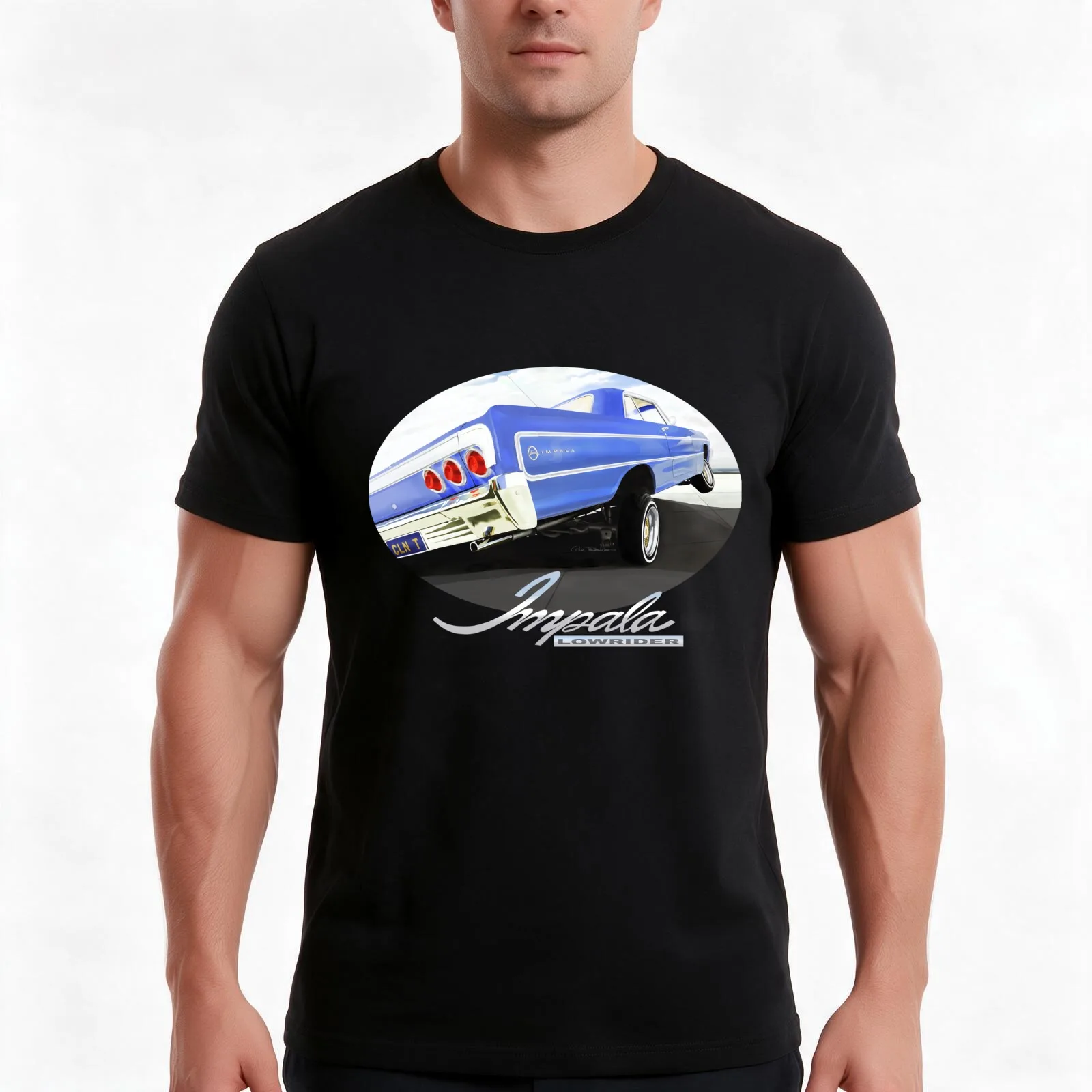64 IMPALA LOWRIDER T-Shirt Summer Casual Cotton Tee Oversized Streetwear Tops Vintage Graphic Print Loose Fit Short Sleeve
