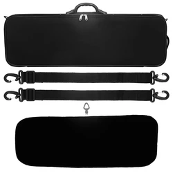 4/4 Size Violin Hard Shell Case Oxford Violin Box with Hygrometer for Storage & Protection Violin String Instrument Violin Parts