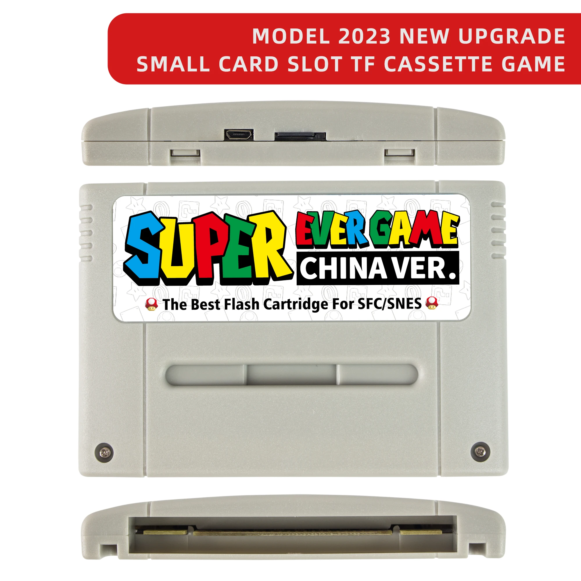 خرطوشة ألعاب Super SNES SFC V1 3000 في 1 لوحدة تحكم ألعاب الفيديو Super Famicom 16 بت JP/EU/USD مع بطاقة 4G TF