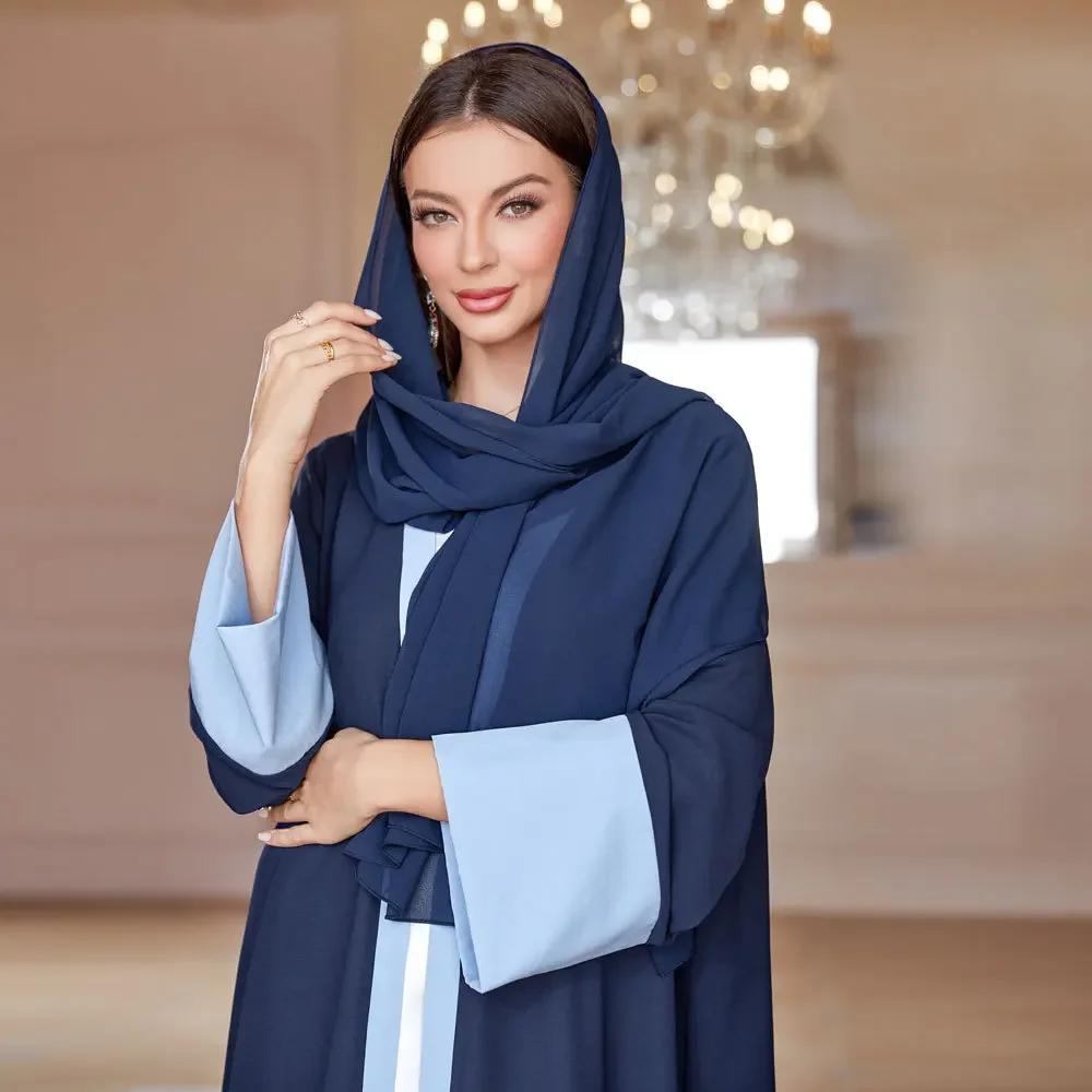 Women dress abaya headscarf Eid Muslim Abaya Long Sleeve morocco Arab Party Dress Long Robe Vestidos Dubai Abayas Modest Kaftan