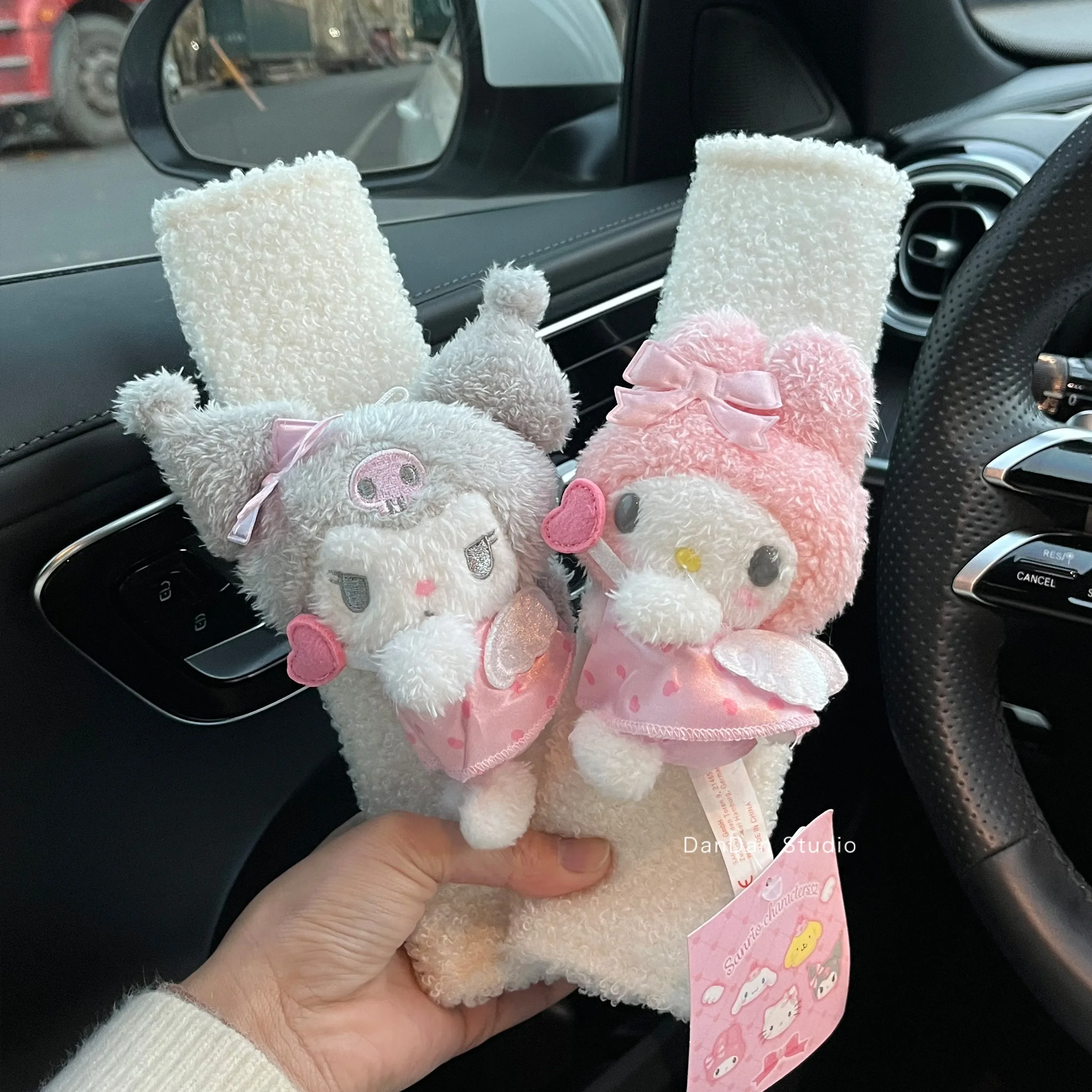 

Car Seat Belt Cover Universal Auto Seat Belt Covers Warm Plush Shoulder Cushion Protector Safety Belts Shoulder Protection