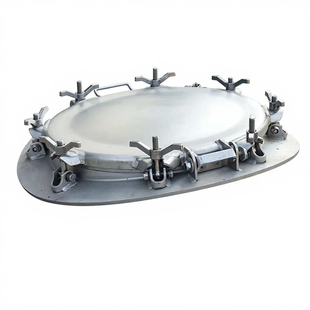 

Stainless Steel Manhole Cover for tank Container Purfle Lids