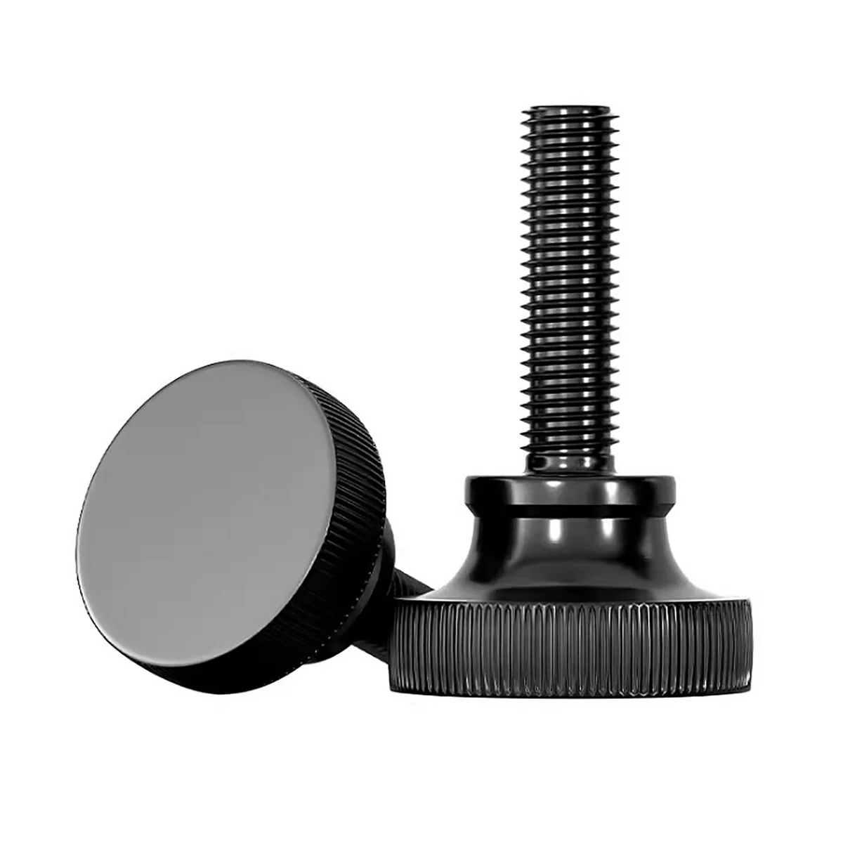 

M3 M4 M5 M6 M8 M10 GB834 Black Zinc Knurl High Step Head Hand Tighten Thumb Screw Curtain Wall Glass Lock Thumbscrew Adjust