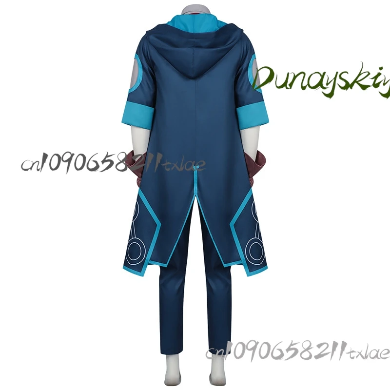 ^Speciale a tempo limitato: costume anime COS Iruma-kun Ultimate Alchemist Look con parrucca e uniforme da trincea blu da uomo per Halloween