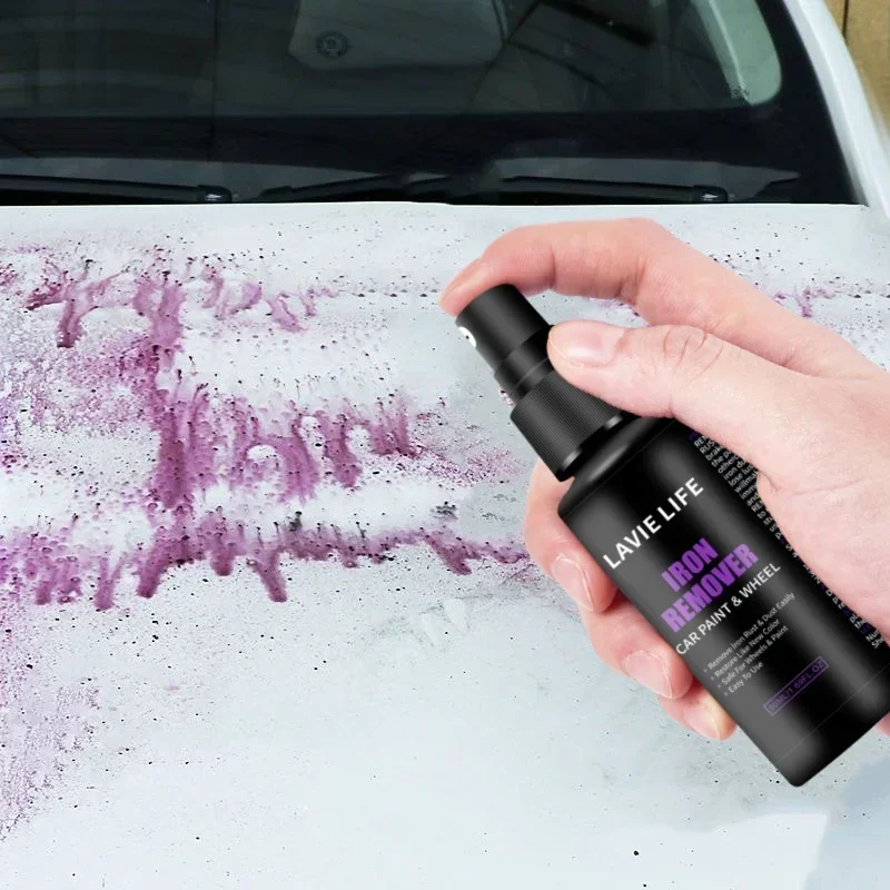 50ml/100ml Metal Wheel Paint Iron Remover Spray Technology Professional Dust Rim Rust Cleaner Auto Detail Chemical Car Cleaning