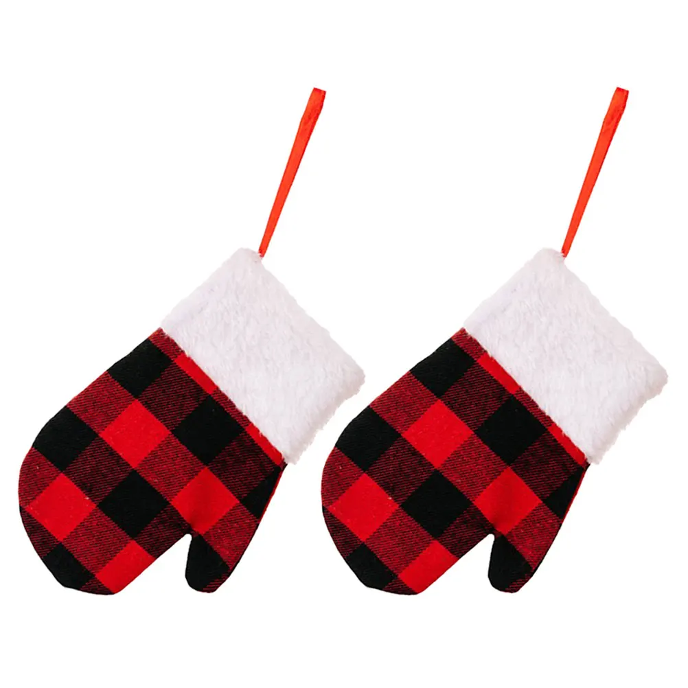 

2Pcs Christmas Glove Pendant Vintage Hanging Decor Xmas Tree Ornament Party Decoration Christmas Decor Xmas Pendants