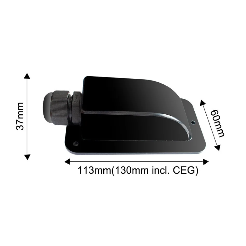 Weatherproof ABS Solar Panel Bracket Mount System Drill Free Cable Housing For Camper RV Marine Yacht Flat Surface Install