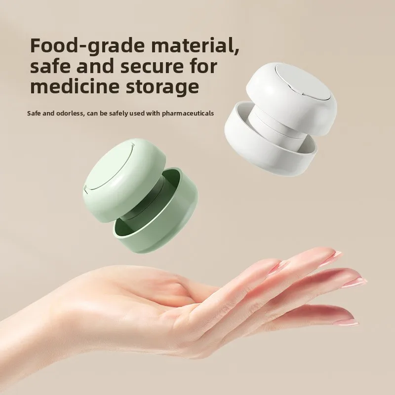 Portable Tablet Grinder and Cutter, Multifunctional Pill Grinder, Small Pill Box, Cutting and Dispensing Pill Box