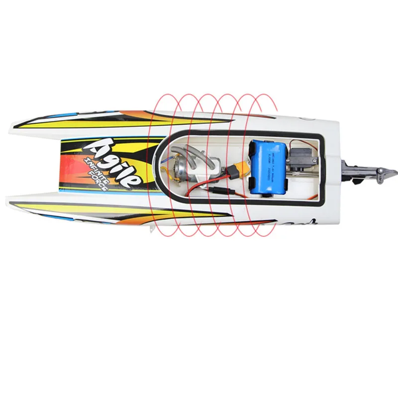 RC Ship Model 8204 New Speed Boat Beginner Training and Teaching High Speed 2.4G Remote Control Boat Toy