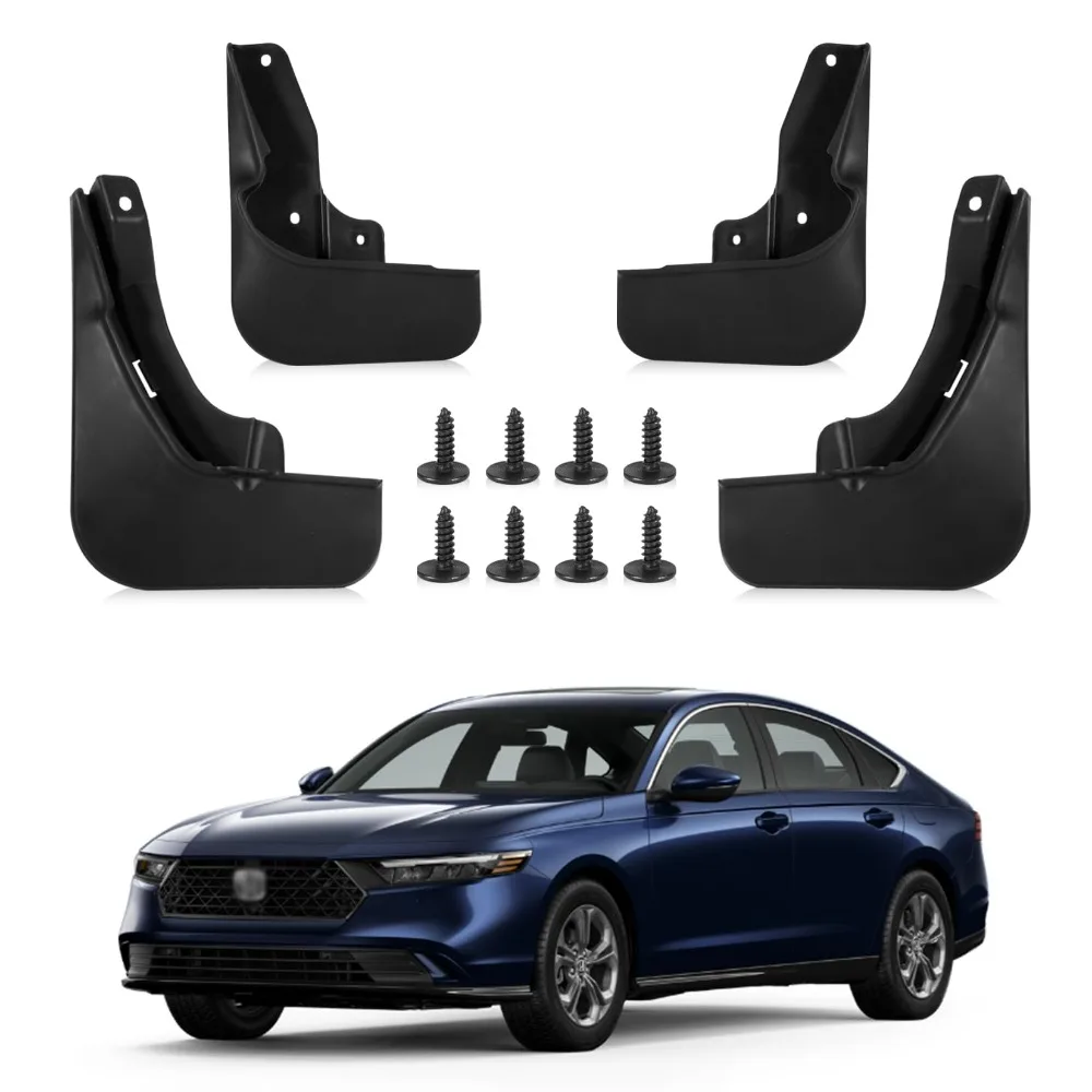 For Honda 11th Accord 2023-2024 Car Mud Guard Kit Splash Guards Mudguards Mudflaps with Hardware Kits Accessory