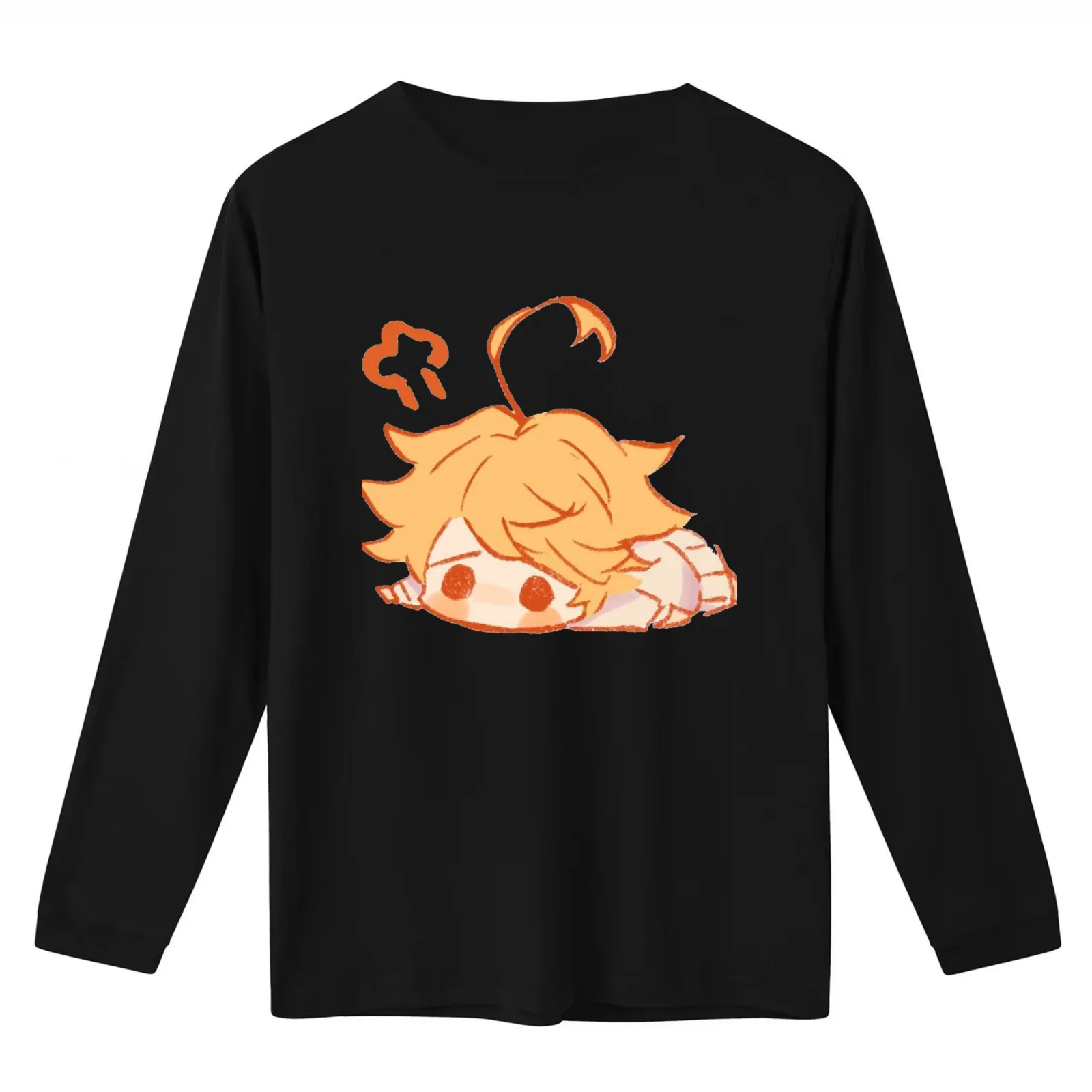 Baby Emmafanart : The Promised Neverland T-Shirt Summer Casual Cotton Tee Oversized Streetwear Tops Vintage Graphic Print