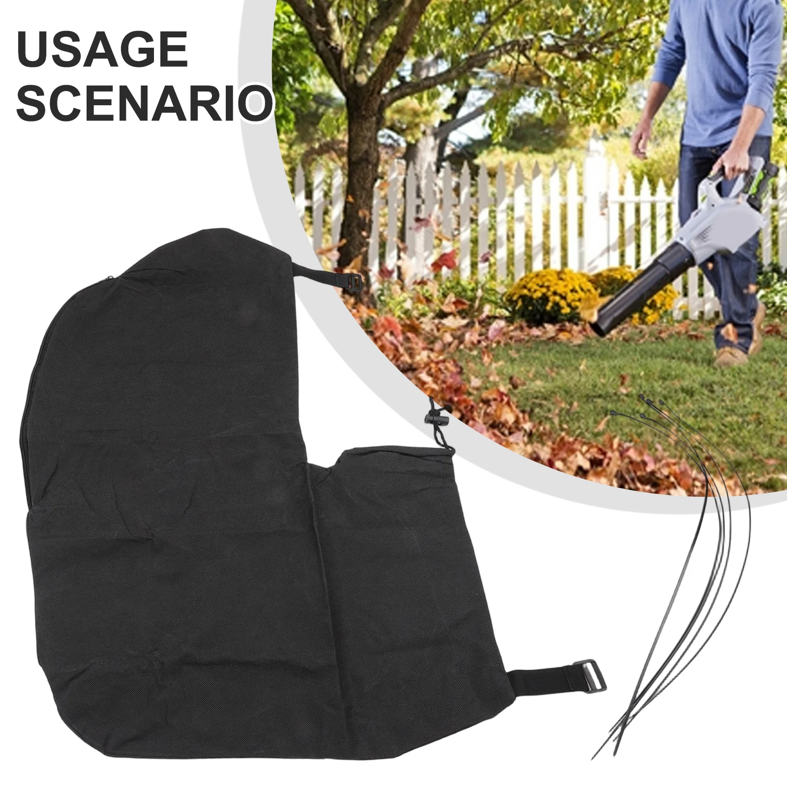 Collection Bag For GE-CL 36 Li E-Solo For Gardenic For Leaf Vacuum Cleaner Leaf Blower Vacuum Bag Replacement Bag With Zipper