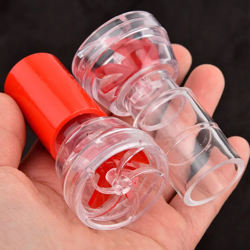 1Set Auto-Rotating 5-Blade Fan Kit for Fish Tank Outlet Aquarium Wave Maker Rotary Pump Head Aquarium Filter Screen Accessories