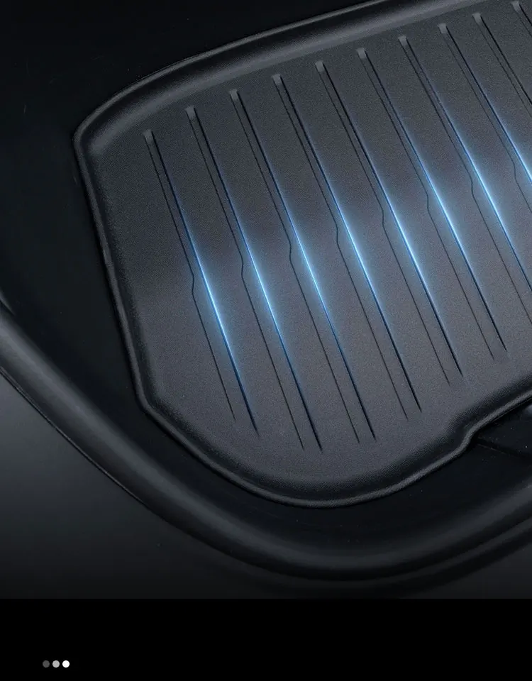 Für Tesla 2024-2026 Model 3 Highland – TPE Wasserdichte Vorder- und Heckkoffer-Matten, Schützende Auto-Polster-Sets – Detail 7