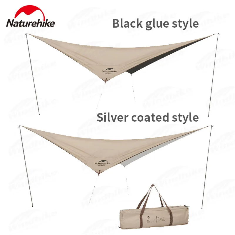 

Naturehike Diamond Sun Shelter Large Area 628x416cm Outdoor Camping UPF50+ Sunshade Cloth Rainproof Canopy With 2.4m Tent Pole