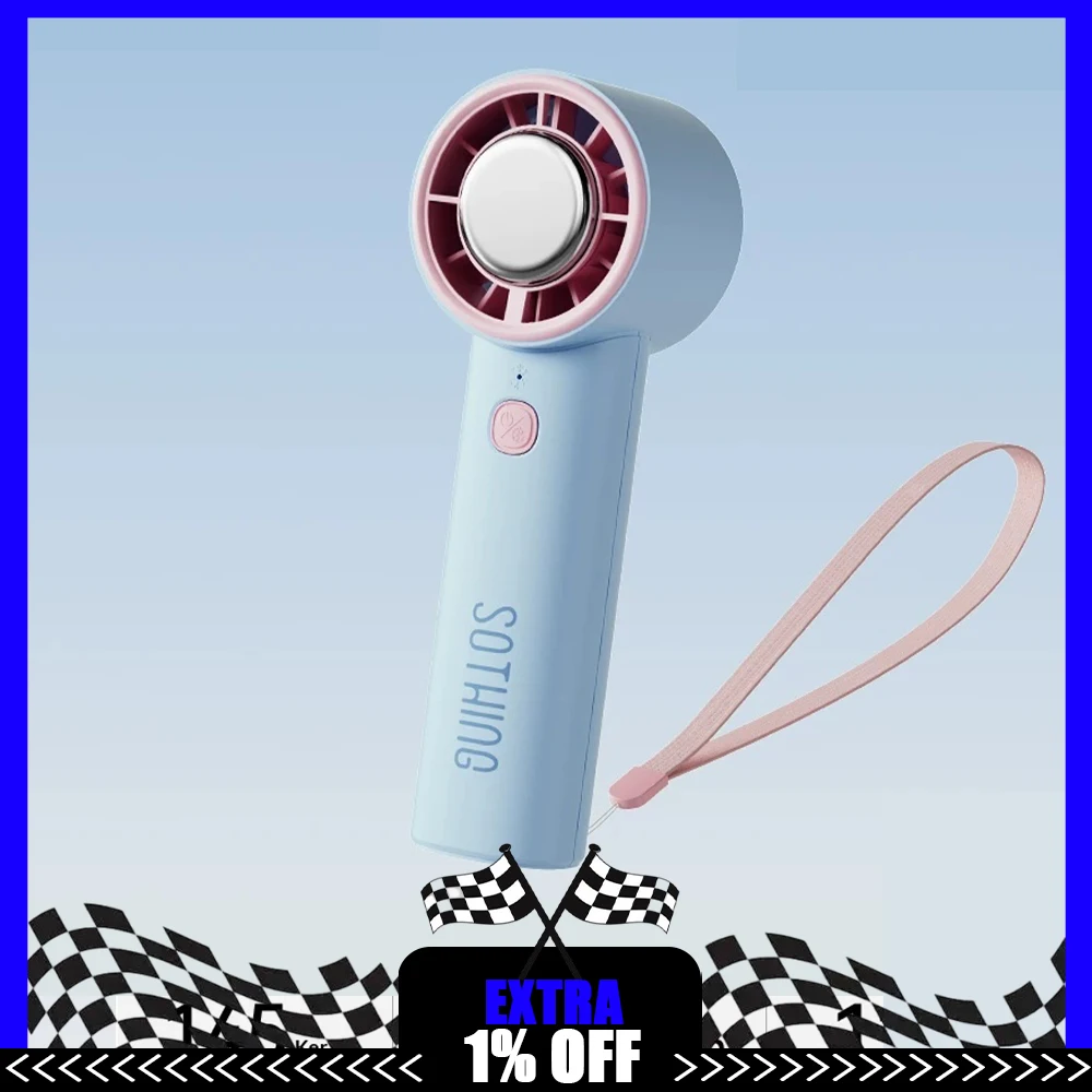 Sothing Refrigeration Hand-Held Small Fan Cooling By Refrigeration And Ice Compress Handheld Fan Long-Endurance Light Weight