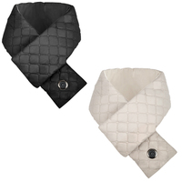 USB Charging Electric Heating Scarf 3 Gear Adjustable Temperature Heated Scarf Washable Scarf Neck Warmer for Climbing Cycling