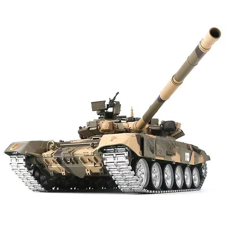 1/16 Russian T90 Heng Long 3938-1 7.0 Radio Control Infrared Main Battle Tank Upgrade Metal Armored Military RC Tank Smoke Sound