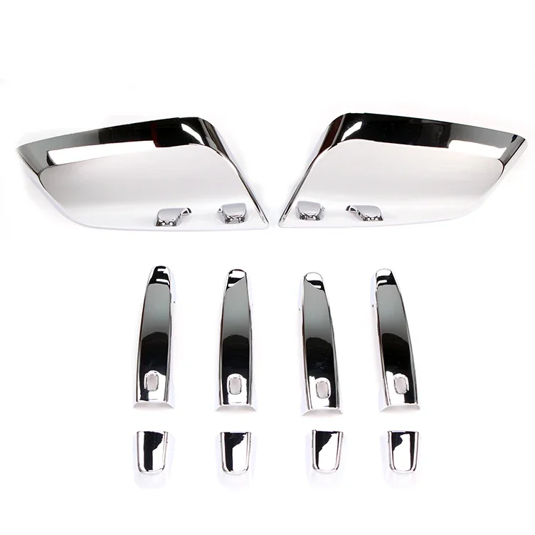 

Chrome Door Handle Cover W/ Top Half Mirror Cover Fit for 2014-2020 Impala