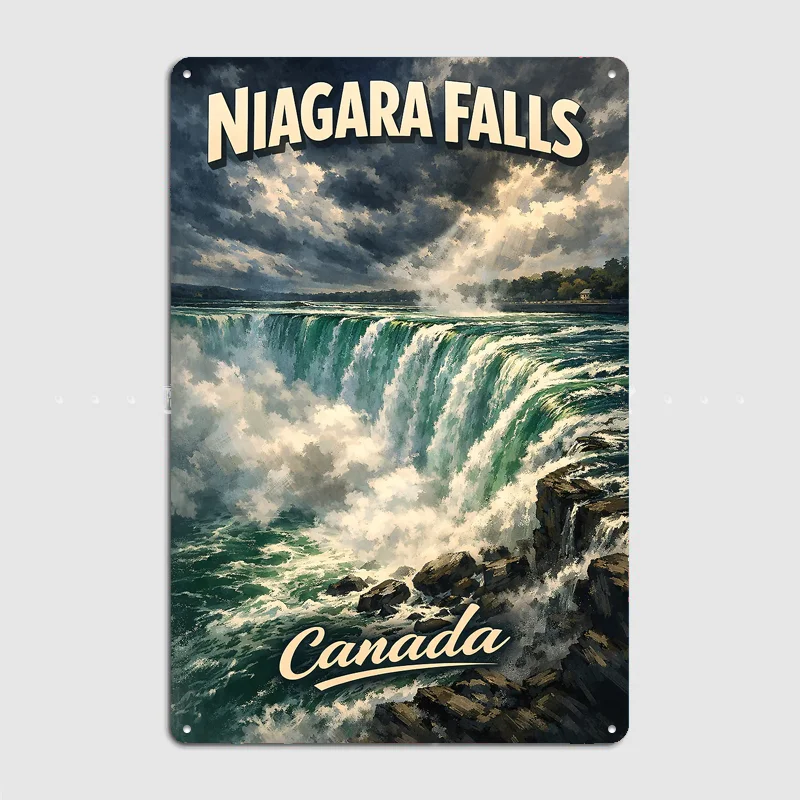 Home Decor Canada - Niagara Falls Canada Reisposter Metalen Op