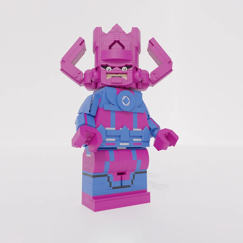 1077pcs MOC Super Heroes Galactuses Buildable Figure Marveler Cosmic Character Design DIY Building Blocks Birthday Toys Gift