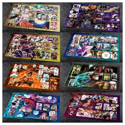 Anime One Piece OPCG 60*35cm Dedicated GAME Card PlayMat Battle Against Luffy Law Perona Robin Sakazuki Comic Book Series Toys