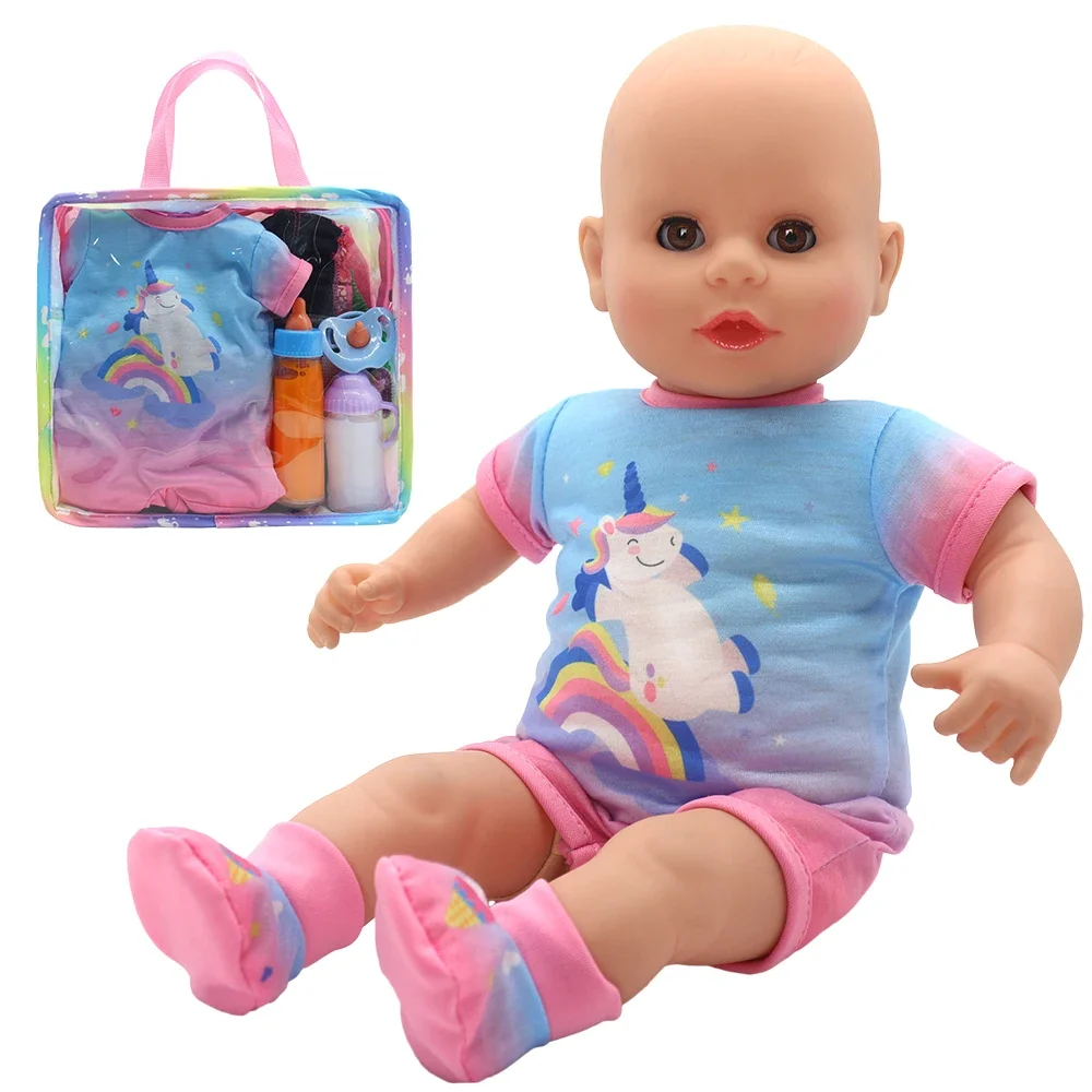 40cm Doll Carry Bag Doll Accessories for 43cm Baby New Born 18 Inch Doll Backpack Out Going Bag