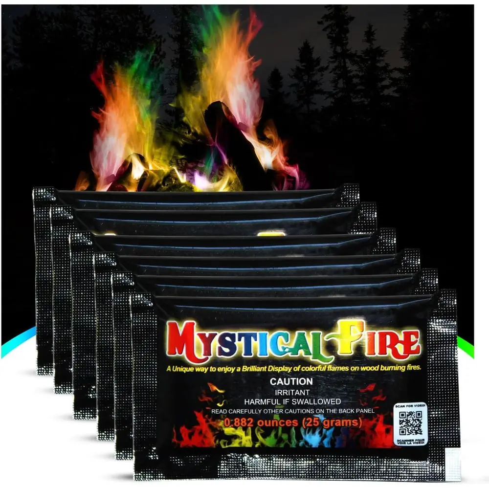 Long-Lasting Multi-Color Enchanted Packets for Family Fun - Indoor or Outdoor Use (6 Pack, 0.882 oz)