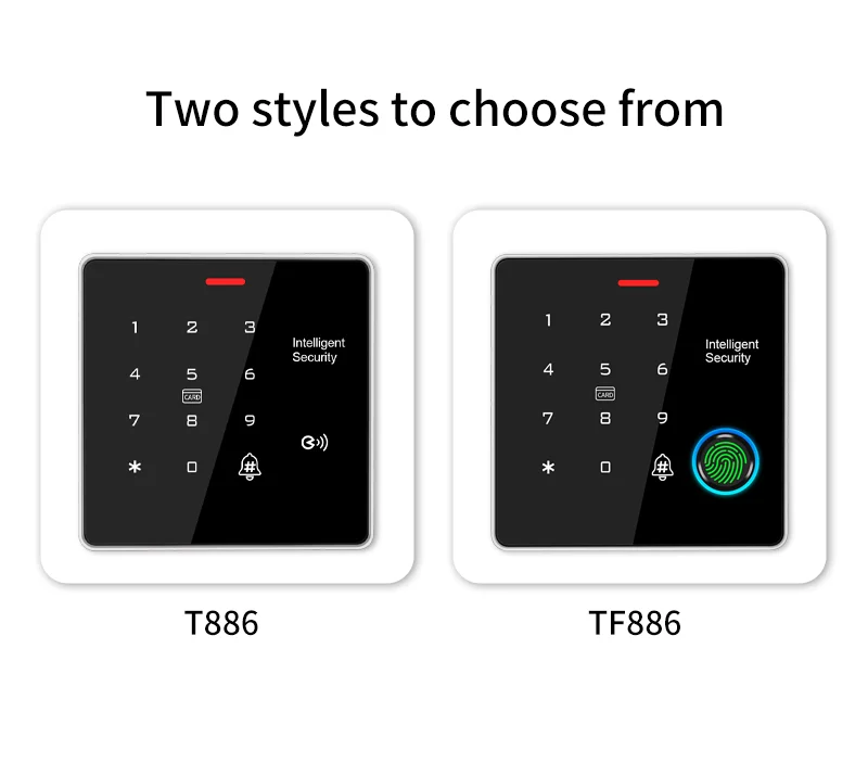 IP65 Standalone Fingerprint Access Controller 125kHz 13.56MHz Backlit Metal Keypad Light with Door Relay Lock (Commercial Grade)