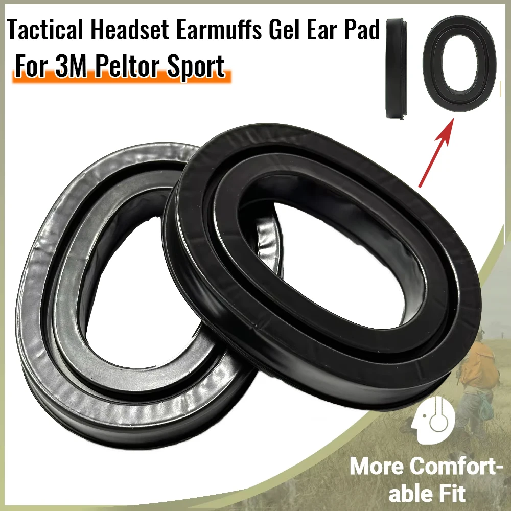 Noise-Isolating Replacement Ear Pads For 3M Peltor Series Sport Shooting Earmuffs Silicone Comfort Cushion Headsets Muff