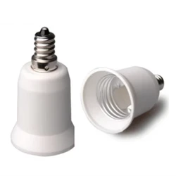 4pc E12 to E26 Candelabra E12 to Medium Socket E26/E27 Bulb Base Light Socket Adapter Converter for Ceiling Fan Chandelier Light