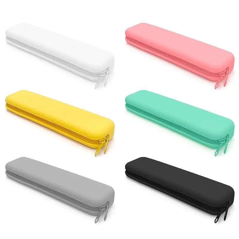 【C】Silicone Pencil Case Large Capacity Waterproof Rubber Pen Pouch Durable Stationery Organizer School Supplies Back To School