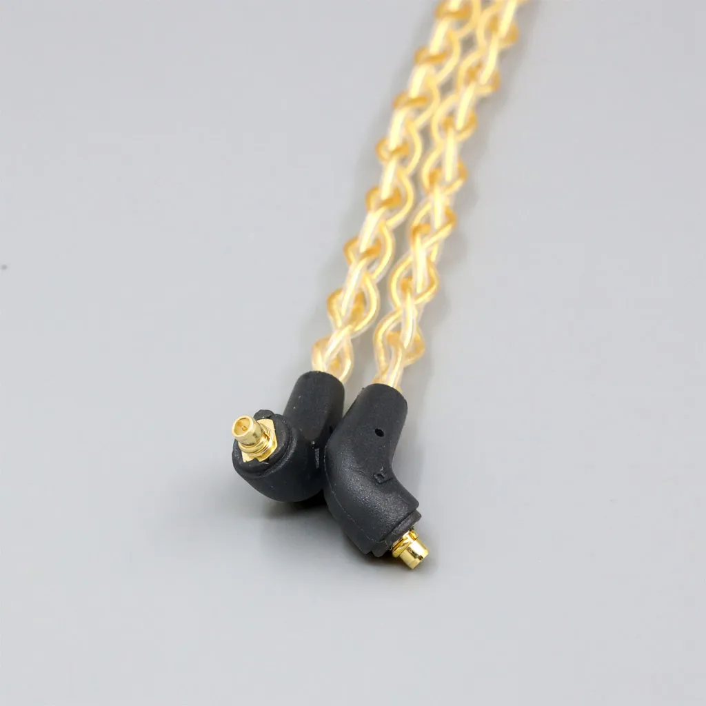 8 Core 99% 7n Pure Silver 24k Gold Plated Earphone Cable For Etymotic ER4SR ER4XR ER3XR ER3SE ER2XR ER2SE LN008414