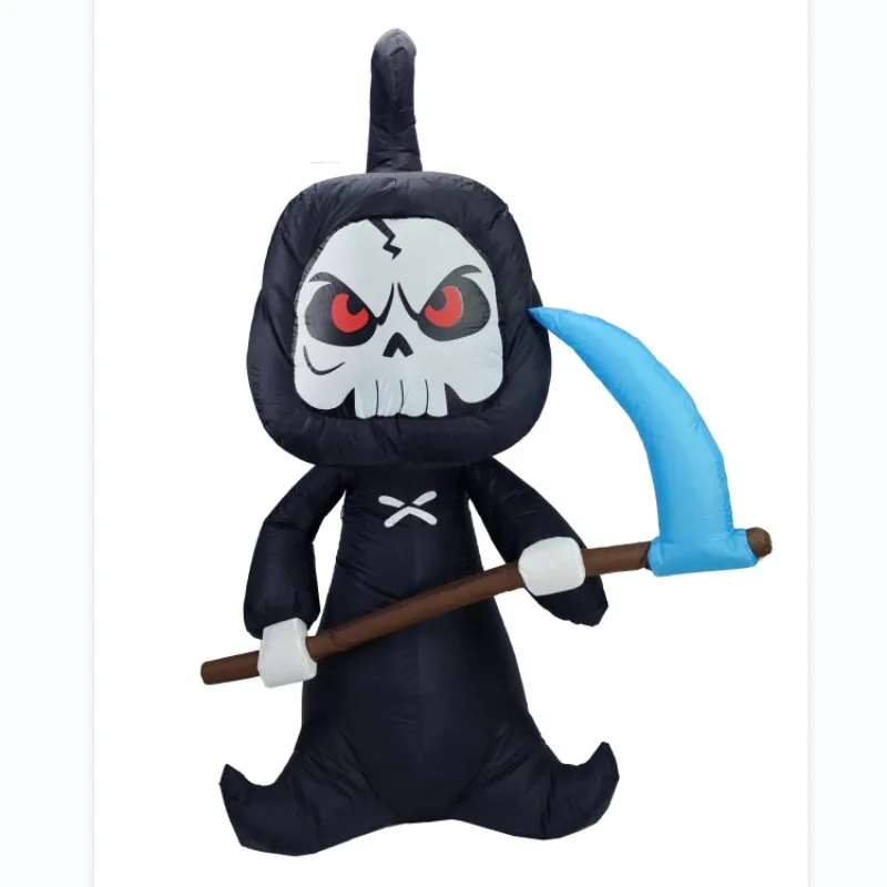 Halloween Inflatable 1.8-meter Sickle Nigger Air Model Funny Halloween Ornaments, Inflatable Air Model