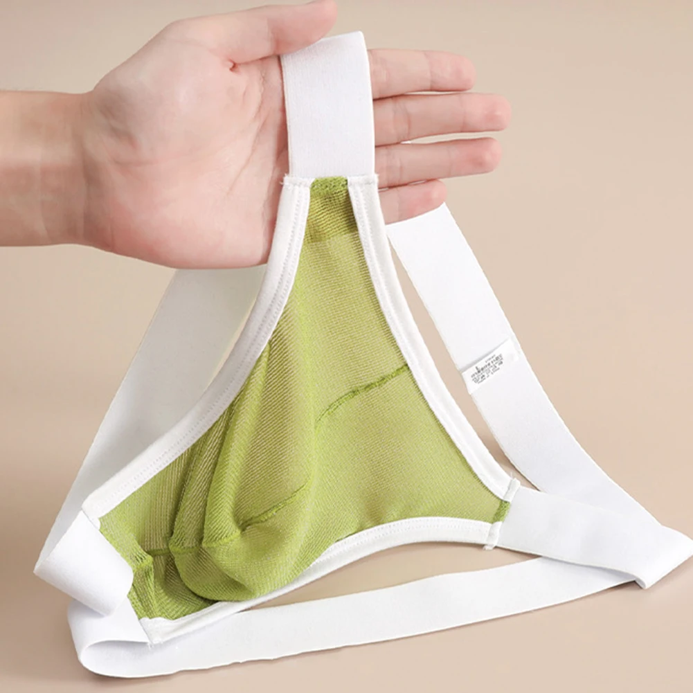 

Men Translucent Lingerie Mesh Thongs Brazilian Underwear Low Rise Open Butt Solid G-string Panties Exposed Butt Underpants Men