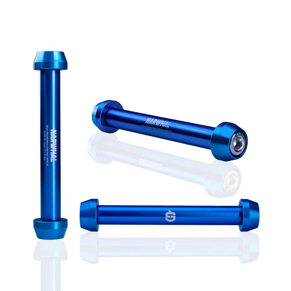 Gateshark Bicycle Accessories Rear Thru Axle Adaptor Alloy 7075 Size 15-10mm  BMX Racing MTB Downhill Anodizing Colors NarwhalCL