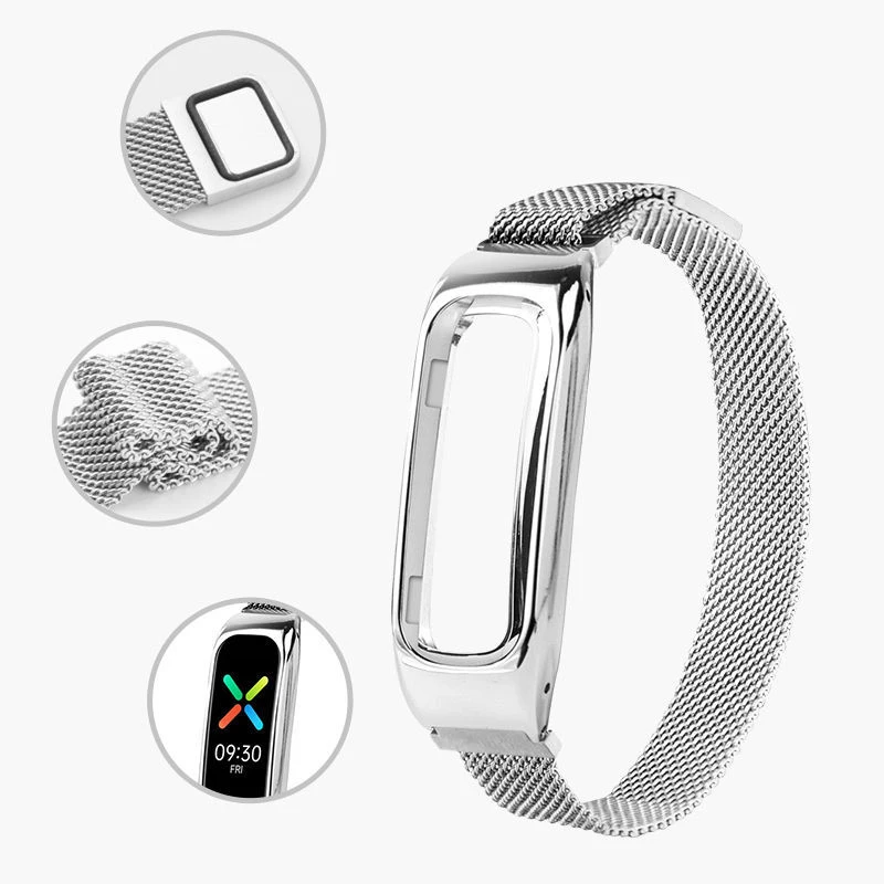 Strap For Xiaomi Mi Band 5 6 7 Wrist Magnetic Metal Bracelet Stainless Steel Smart Watch for Miband 6 5 Strap Replacement Bands